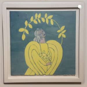 Diana Series Egg Tempra on Paper, 2025